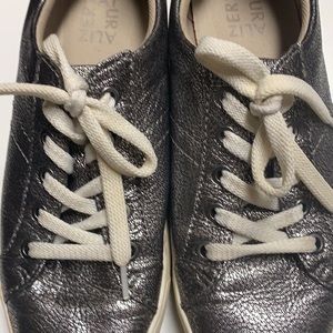 Naturalizer Silver Brown Suede Sneakers Size 8